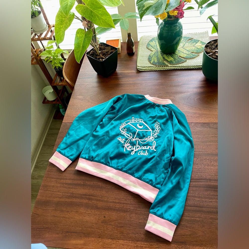 Bubblesort Zines Cute Keyboard Club Varsity Jacket